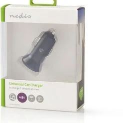 Nedis CCHAU480ABK USB-A Kfz-Ladegerät 2-fach Schwarz -Apple-Geschäft c4f8fc0e 173f 4ea5 808f 330053b00168 600x600
