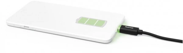 Hama Micro-USB Kabel Mit LED (1m) Schwarz 3 Hama Micro-USB Kabel Mit LED (1m) Schwarz – Bild 3