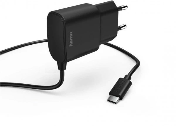 Hama Ladegerät USB Type-C (2,4A) Schwarz 1 Hama Ladegerät USB Type-C (2,4A) Schwarz