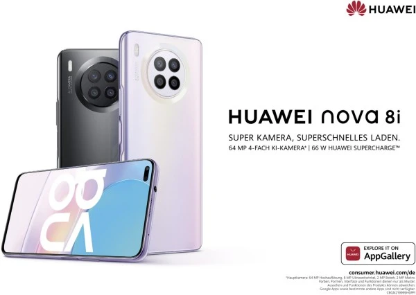 HUAWEI Nova 8i Smartphone Moonlight Silver 2 HUAWEI Nova 8i Smartphone Moonlight Silver – Bild 2