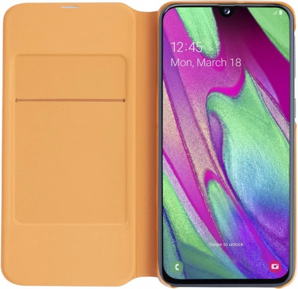 Samsung Wallet Cover Für Galaxy A40 Weiß 3 Samsung Wallet Cover Für Galaxy A40 Weiß – Bild 3