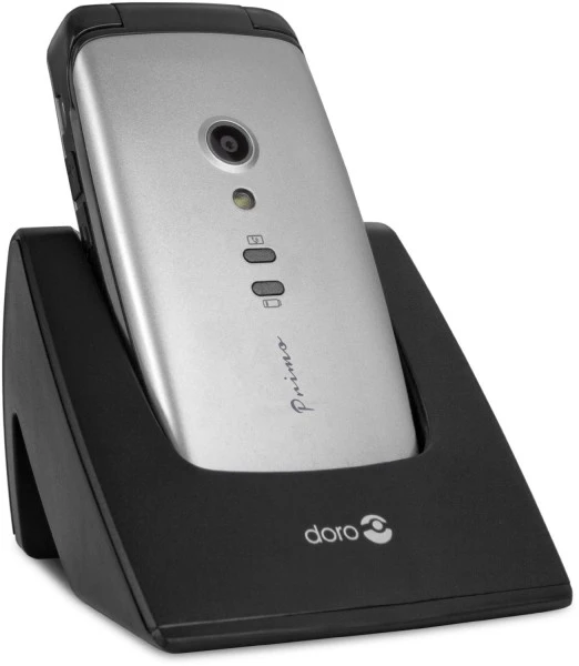 Doro Primo 406 By Doro Seniorenhandy Silber/schwarz 3 Doro Primo 406 By Doro Seniorenhandy Silber/schwarz – Bild 3