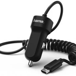 Hama Kfz-Ladegerät USB Type-C (2,4A) Schwarz