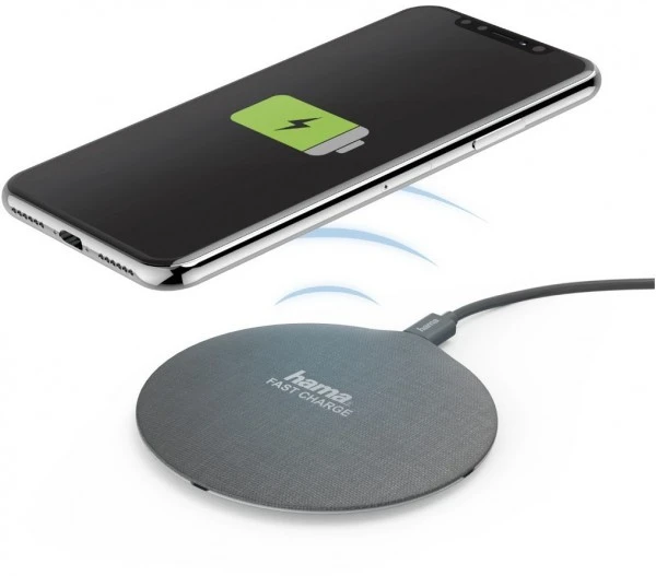 Hama FC10 Metal Kabelloses Ladegerät Schwarz, Silber 2 Hama FC10 Metal Kabelloses Ladegerät Schwarz, Silber – Bild 2