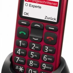 Tiptel Ergophone 6382 Seniorenhandy Rot