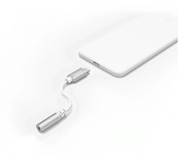 Hama 3,5-mm/Lightning-Adapter Weiß 2 Hama 3,5-mm/Lightning-Adapter Weiß – Bild 2