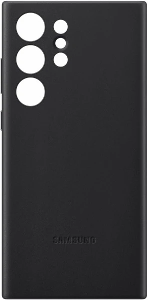 Samsung Leather Case Für Galaxy S23 Ultra Schwarz 1 Samsung Leather Case Für Galaxy S23 Ultra Schwarz