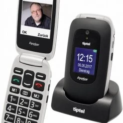 Tiptel Ergophone 6224 Seniorenhandy Schwarz/silber