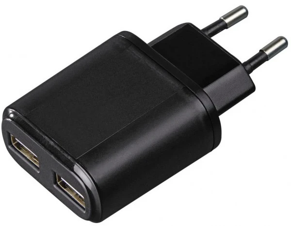 Hama 2-fach-USB-Ladeadapter Auto-Detect Schwarz 5 Hama 2-fach-USB-Ladeadapter Auto-Detect Schwarz – Bild 5