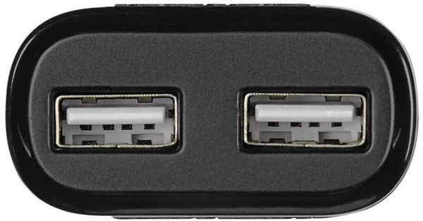 Hama 2-fach-USB-Ladeadapter Auto-Detect Schwarz 4 Hama 2-fach-USB-Ladeadapter Auto-Detect Schwarz – Bild 4