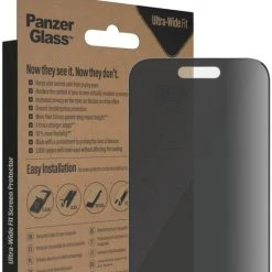 Alternative view of PanzerGlass Displayschutz UWF Privacy Antibakt. Für IPhone 14 Pro