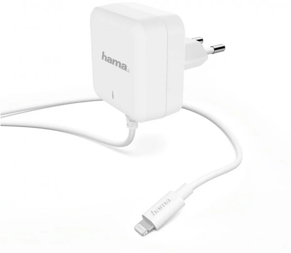 Hama Ladegerät Lightning (30W) Weiss 1 Hama Ladegerät Lightning (30W) Weiss