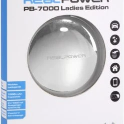 Alternative view of RealPower PB 7000 Ladies Edition Mobiles Ladegerät Silber