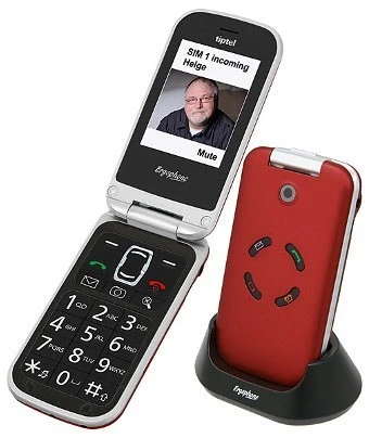 Tiptel Ergophone 6122 Seniorenhandy Rot 1 Tiptel Ergophone 6122 Seniorenhandy Rot