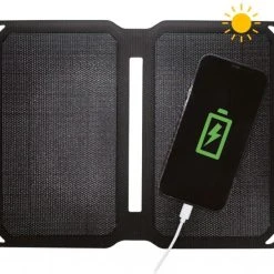 4smarts Solar Panel (10W) Mit USB Anschluss Schwarz