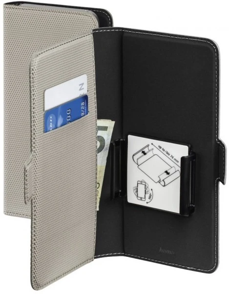 Hama Booklet Smart Move - Rainbow L Handy-Klapptasche Grau 1 Hama Booklet Smart Move - Rainbow L Handy-Klapptasche Grau