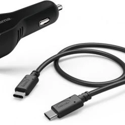 Hama Kfz-Ladeset USB Type-C-Port (3A) Schwarz