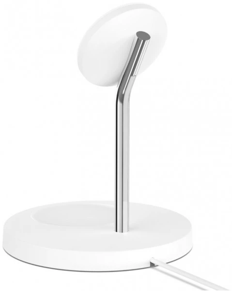 BELKIN Drahtlos 2-in-1-Ladegerät Mit MagSafe Weiß 4 BELKIN Drahtlos 2-in-1-Ladegerät Mit MagSafe Weiß – Bild 4