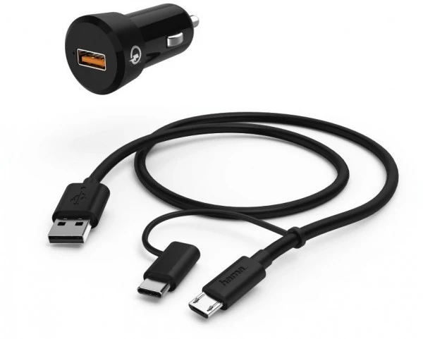 Hama Kfz-Ladeset Qualcomm Quick Charge Schwarz 1 Hama Kfz-Ladeset Qualcomm Quick Charge Schwarz