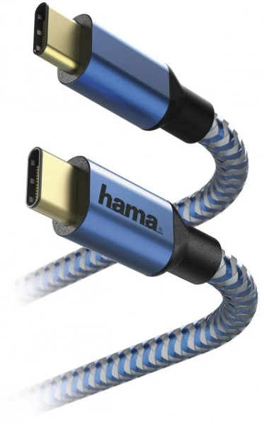 Hama Lade-/Datenkabel Reflective (1,5 M) Blau USB Type-C>USB Type-C 4 Hama Lade-/Datenkabel Reflective (1,5 M) Blau USB Type-C>USB Type-C – Bild 4