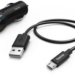 Hama Kfz-Ladeset Micro-USB (2,4A) Schwarz