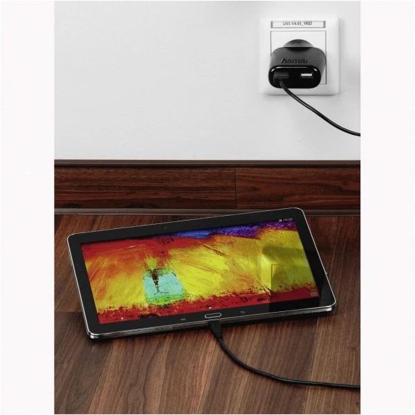 Hama Ladegerät 2-fach USB Schwarz 2 Hama Ladegerät 2-fach USB Schwarz – Bild 2
