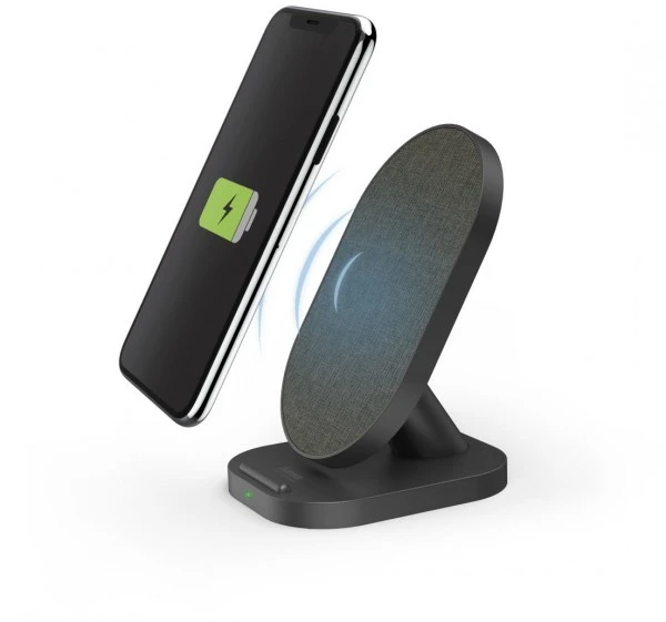 Hama QI-FC10S-Fabric Ladegerät Schwarz 1 Hama QI-FC10S-Fabric Ladegerät Schwarz