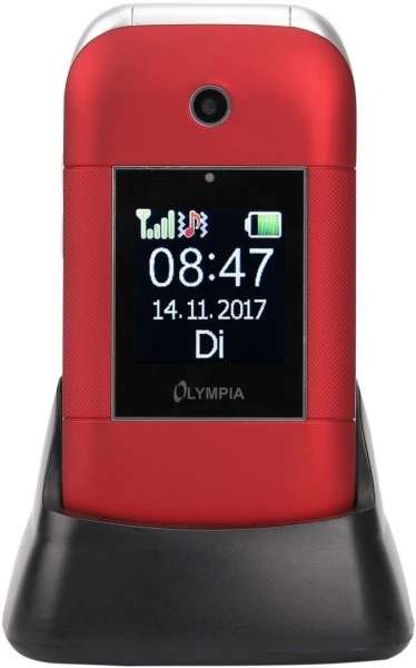 Olympia Janus Seniorenhandy Rot 4 Olympia Janus Seniorenhandy Rot – Bild 4