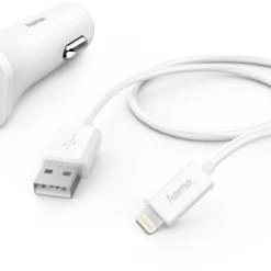 Hama Lightning Kfz-Ladeset Weiß