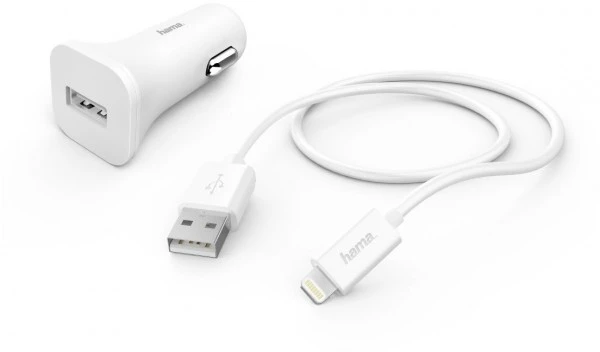 Hama Lightning Kfz-Ladeset Weiß 1 Hama Lightning Kfz-Ladeset Weiß