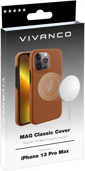 Vivanco Mag Classic Cover Für IPhone 13 Pro Max Braun 6 Vivanco Mag Classic Cover Für IPhone 13 Pro Max Braun – Bild 6