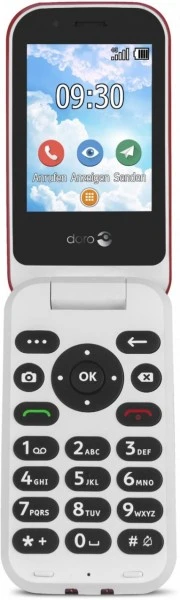 Doro 7030 Seniorenhandy Rot/weiß 1 Doro 7030 Seniorenhandy Rot/weiß