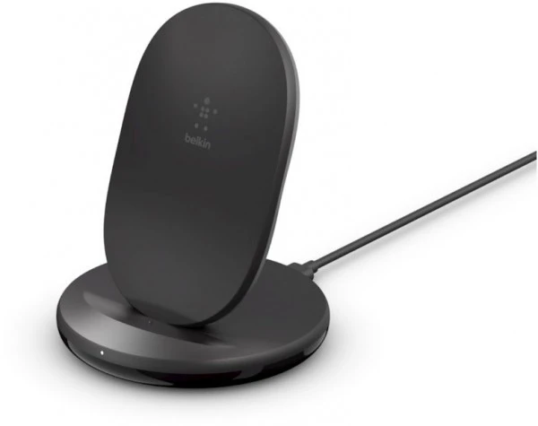BELKIN Drahtlos Ladeständer (15W) Mit Netzteil (24W) Schwarz 3 BELKIN Drahtlos Ladeständer (15W) Mit Netzteil (24W) Schwarz – Bild 3