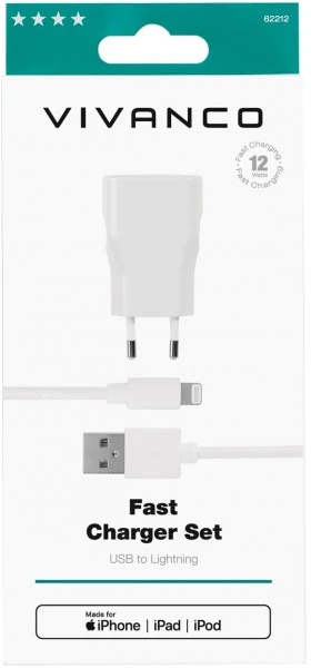 Vivanco 2.4A MFI USB Ladegerät Weiß 4 Vivanco 2.4A MFI USB Ladegerät Weiß – Bild 4