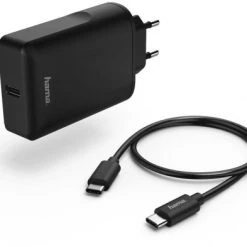 Hama USB-C-Netzteil 5-20V/45W Ladegerät Schwarz