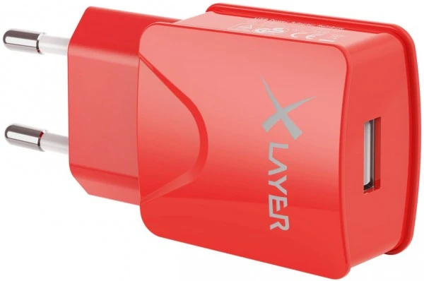 XLayer Colour Line USB Netzteil 2.1A Rot 2 XLayer Colour Line USB Netzteil 2.1A Rot – Bild 2